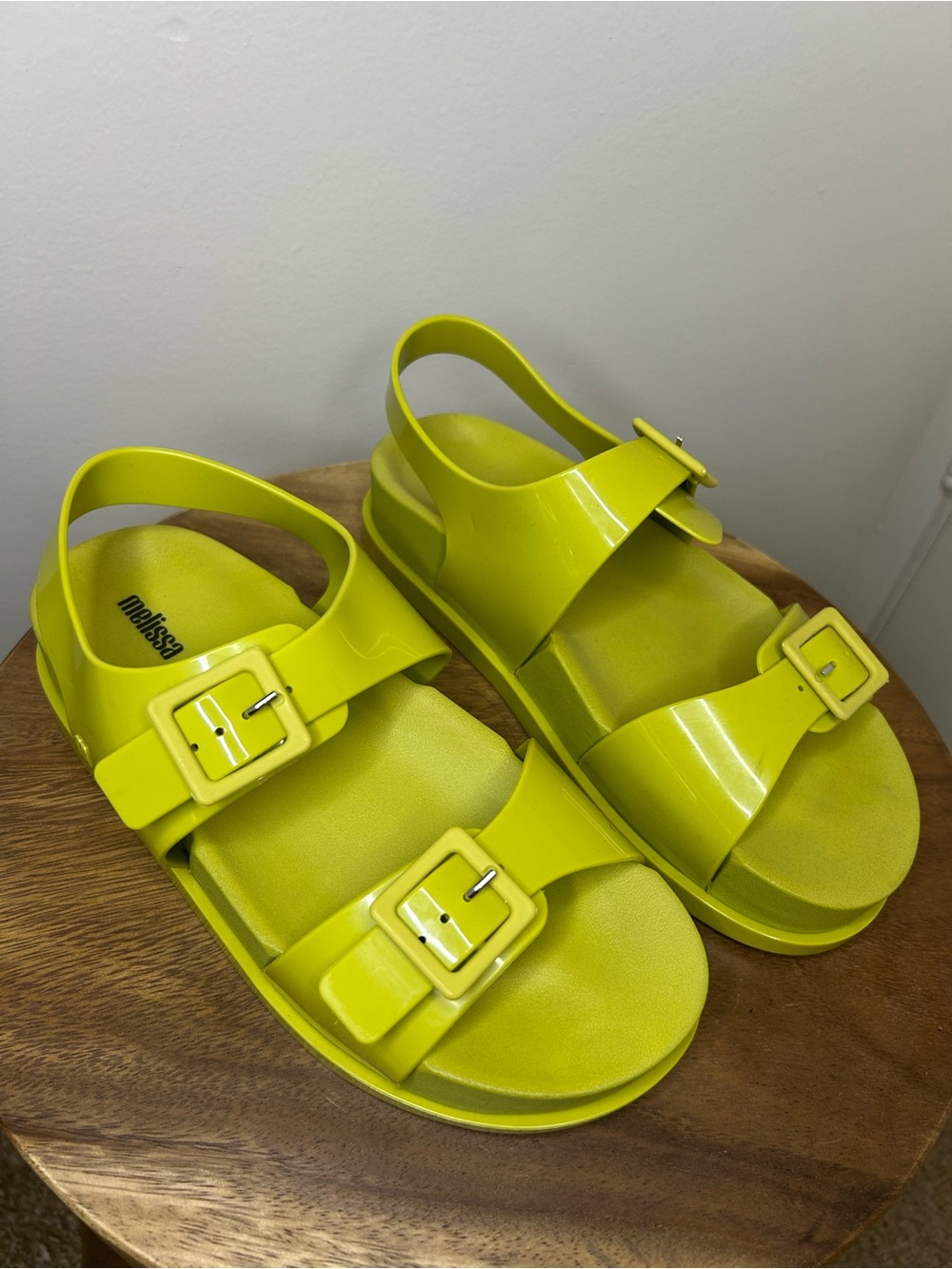 Melissa Green Buckle Sandals